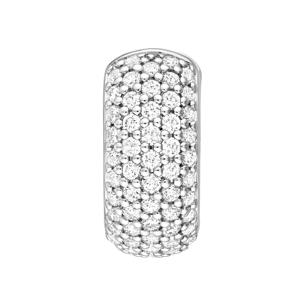 5 Row Pave Diamond Huggies