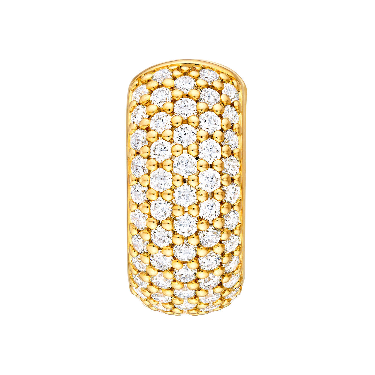 5 Row Pave Diamond Huggies