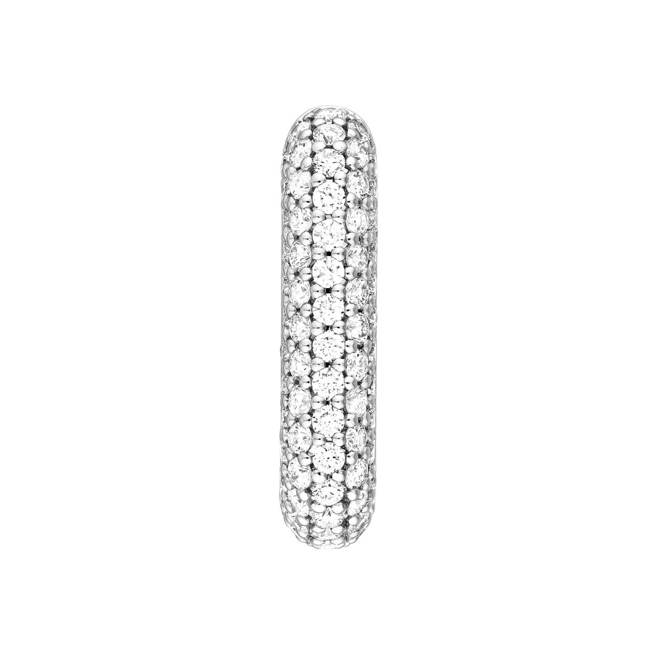 5 Row Pave Diamond Paper Clip Huggies