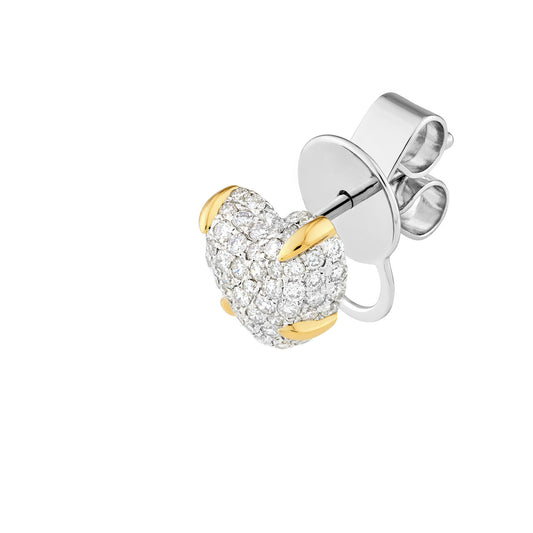 Diamond Pavé Heart Studs