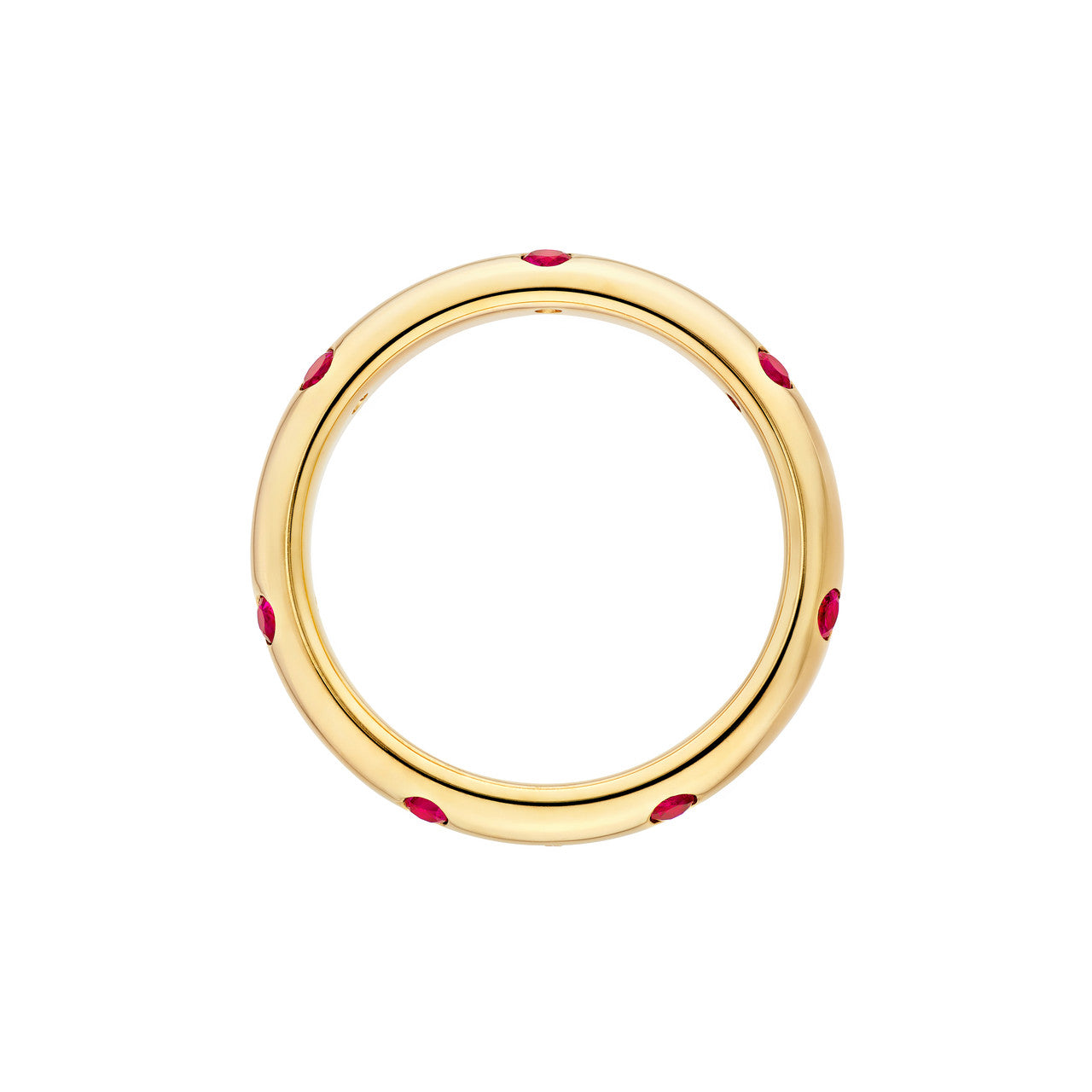 Staggered Ruby and Diamond Ring