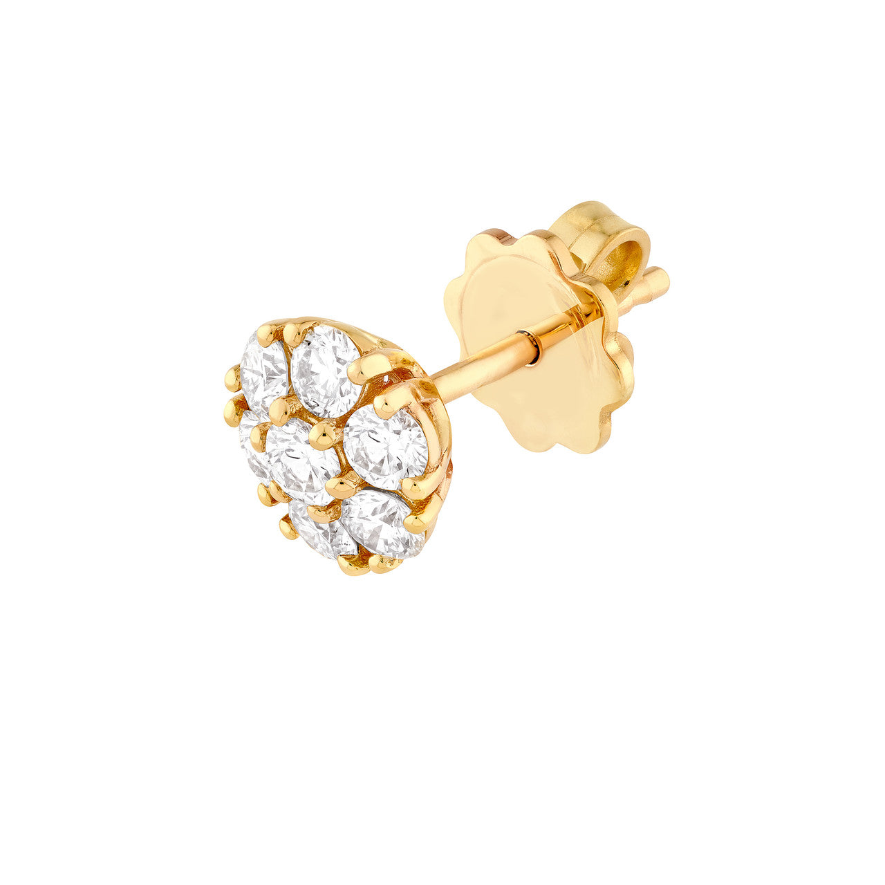 1ct Diamond Cluster Studs
