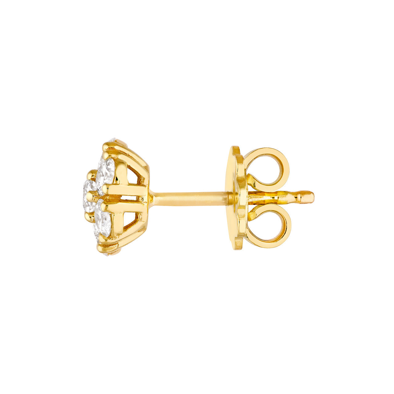 1ct Diamond Cluster Studs