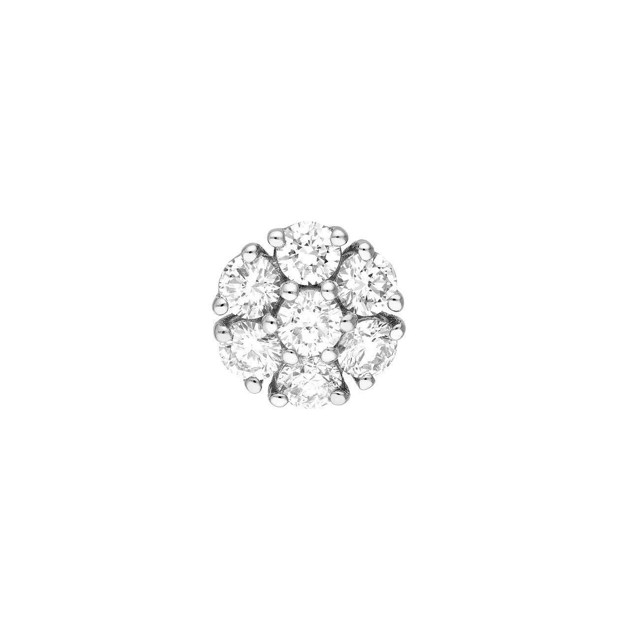 1ct Diamond Cluster Studs