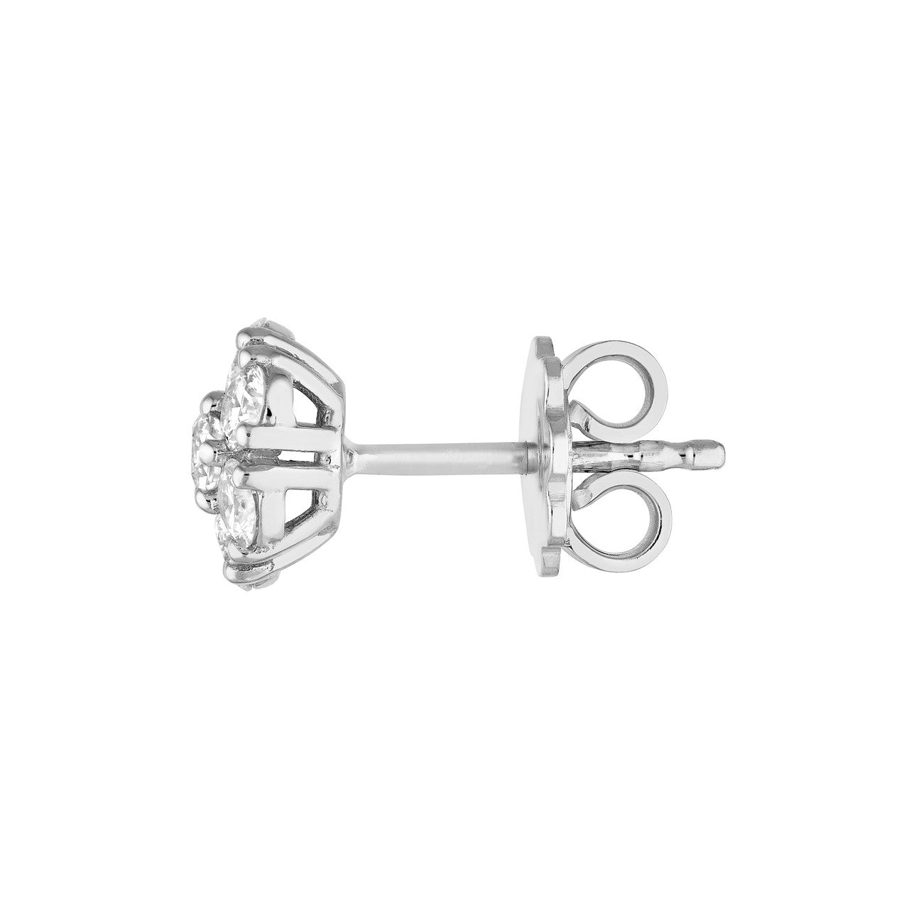 1ct Diamond Cluster Studs