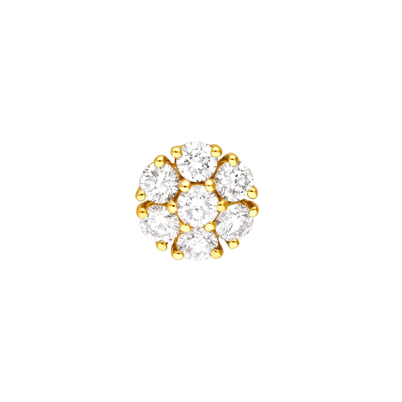 1ct Diamond Cluster Studs