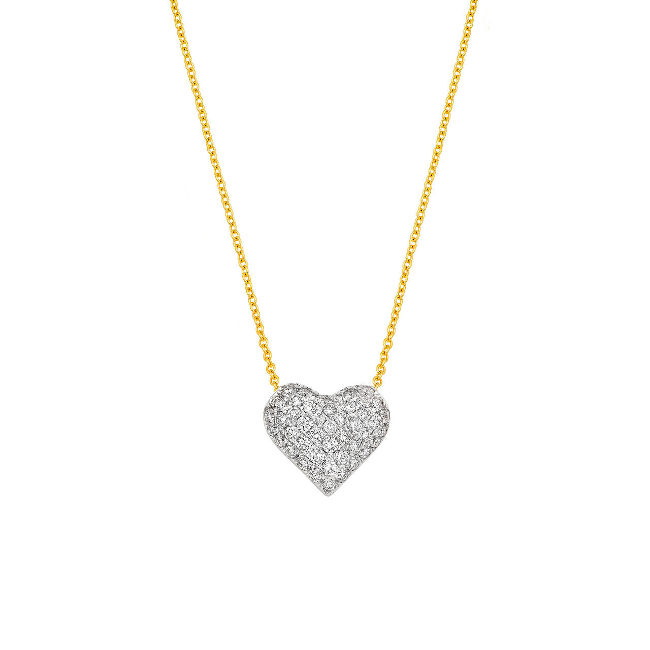 Pave Heart Necklace