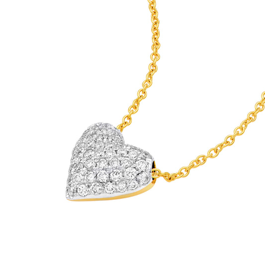 Pave Heart Necklace