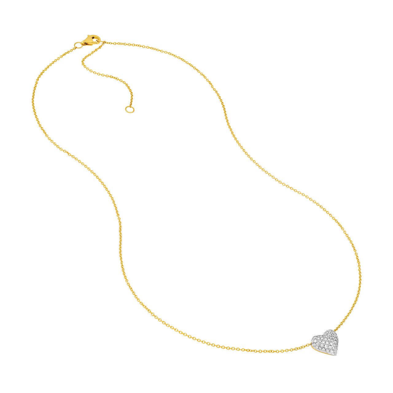 Pave Heart Necklace