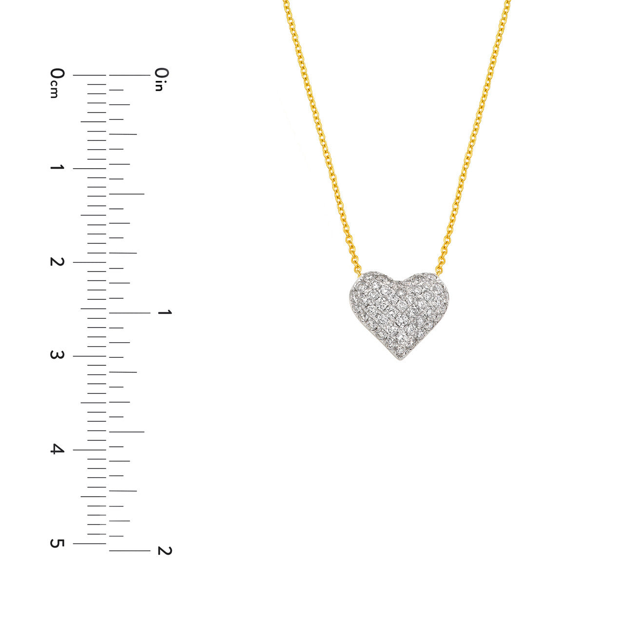 Pave Heart Necklace