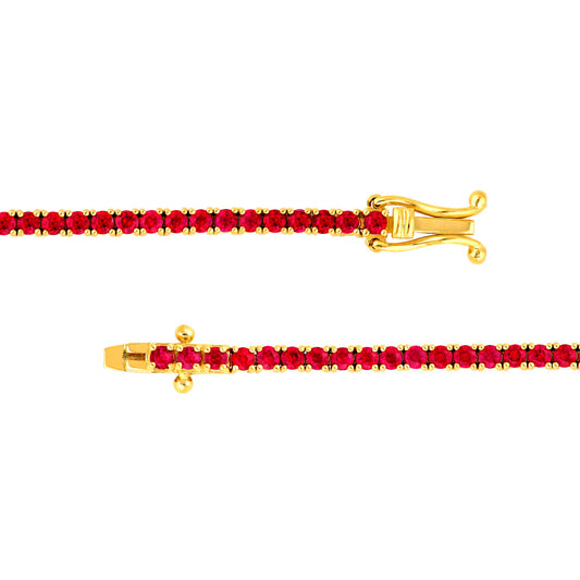Ruby Tennis Bracelet