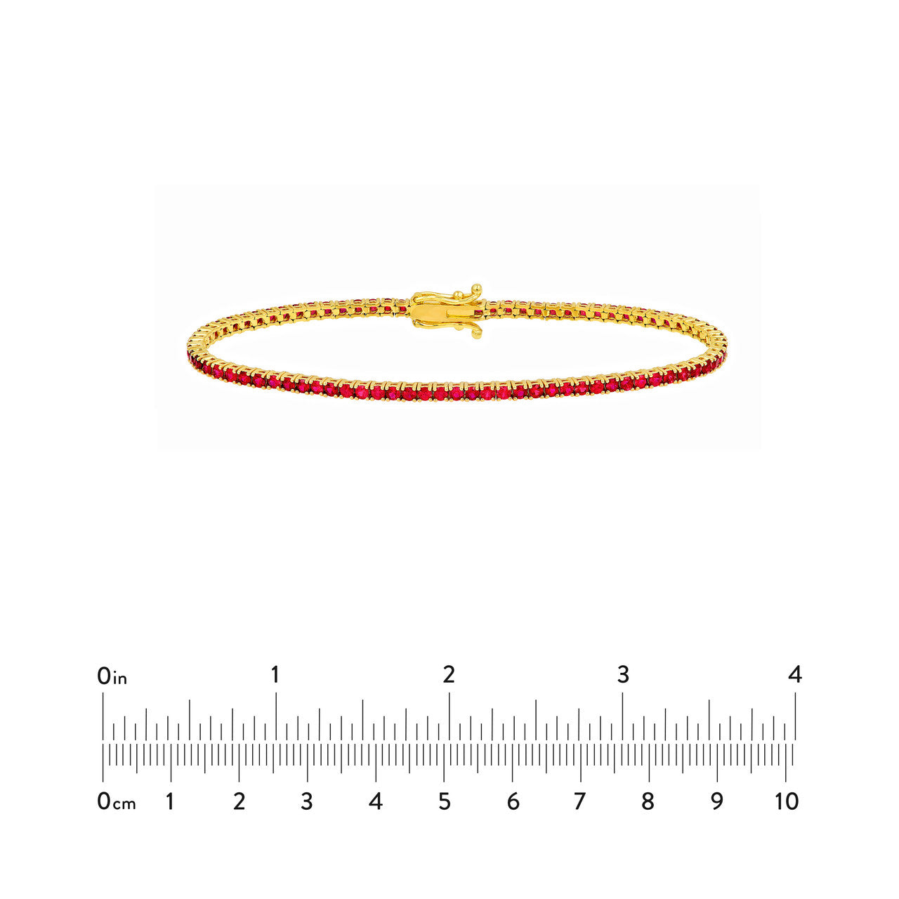 Ruby Tennis Bracelet