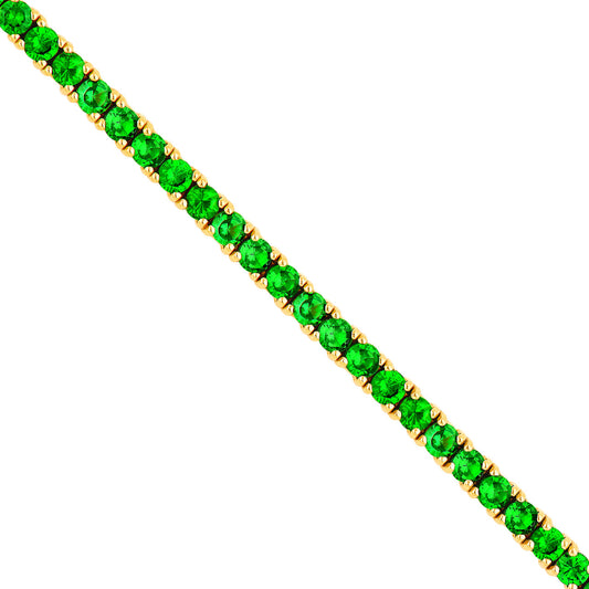 Green Tsavorite Tennis Bracelet