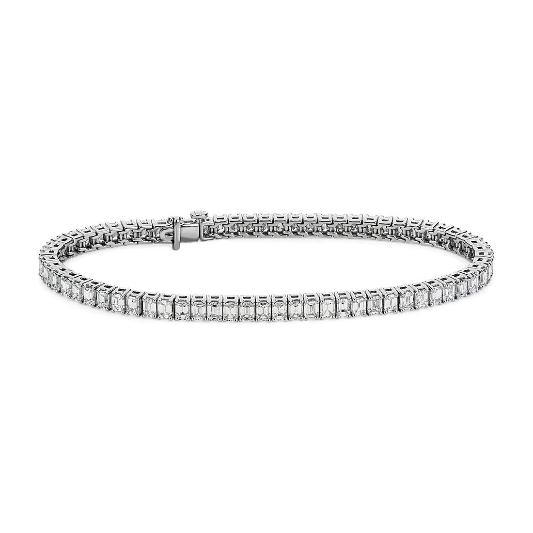 Emerald-Cut Diamond Tennis Bracelet