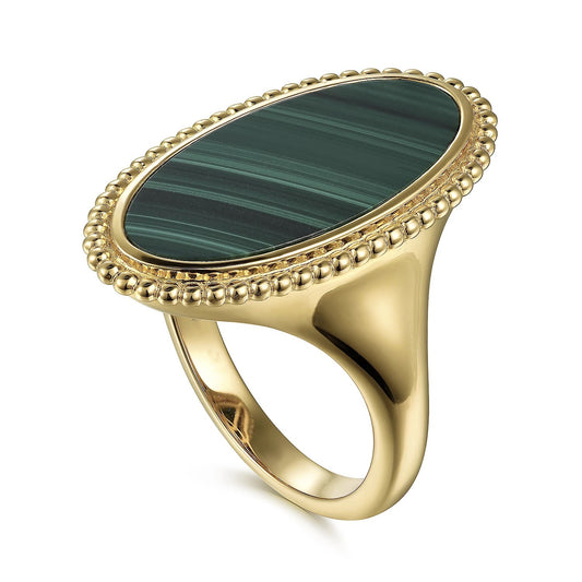 Malachite Signet Ring