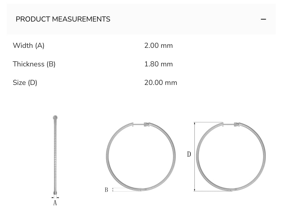 Petite In and Out Diamond Hoops