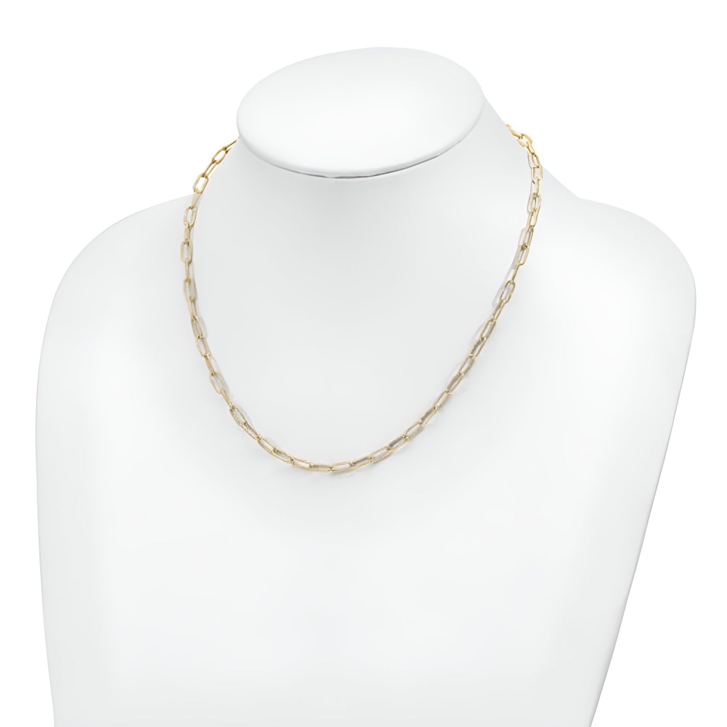 Hammered Oval LInk Necklace