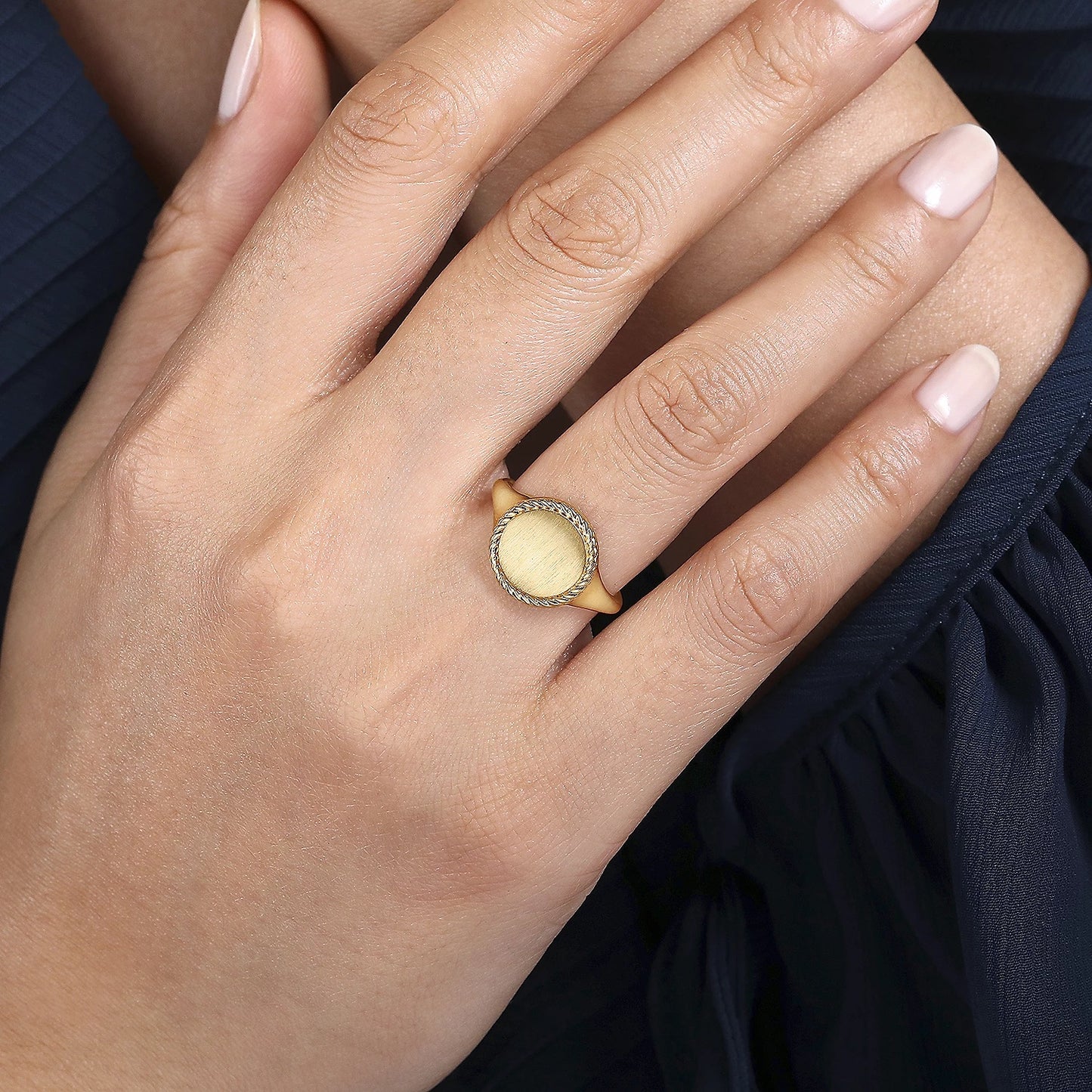 Round Signet Ring