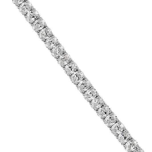 Oval Diamond Tennis Bracelet