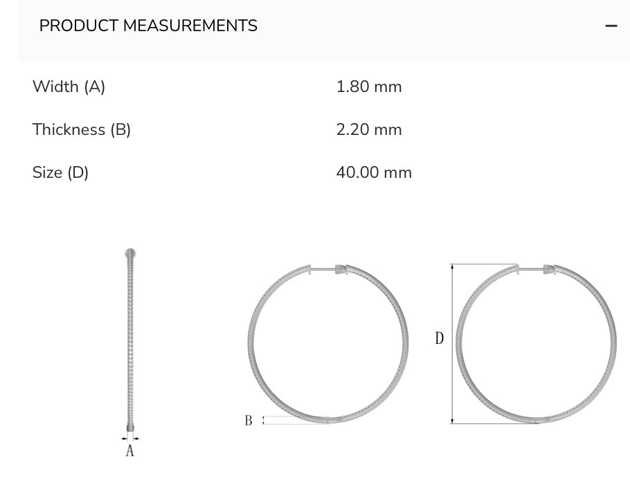 Medium Inside Out Diamond Hoops