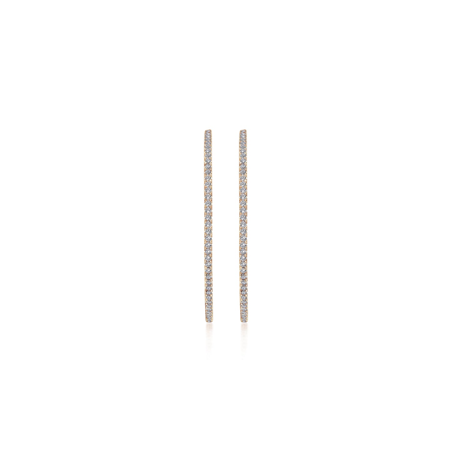 40mm Inside Out Diamond Hoops