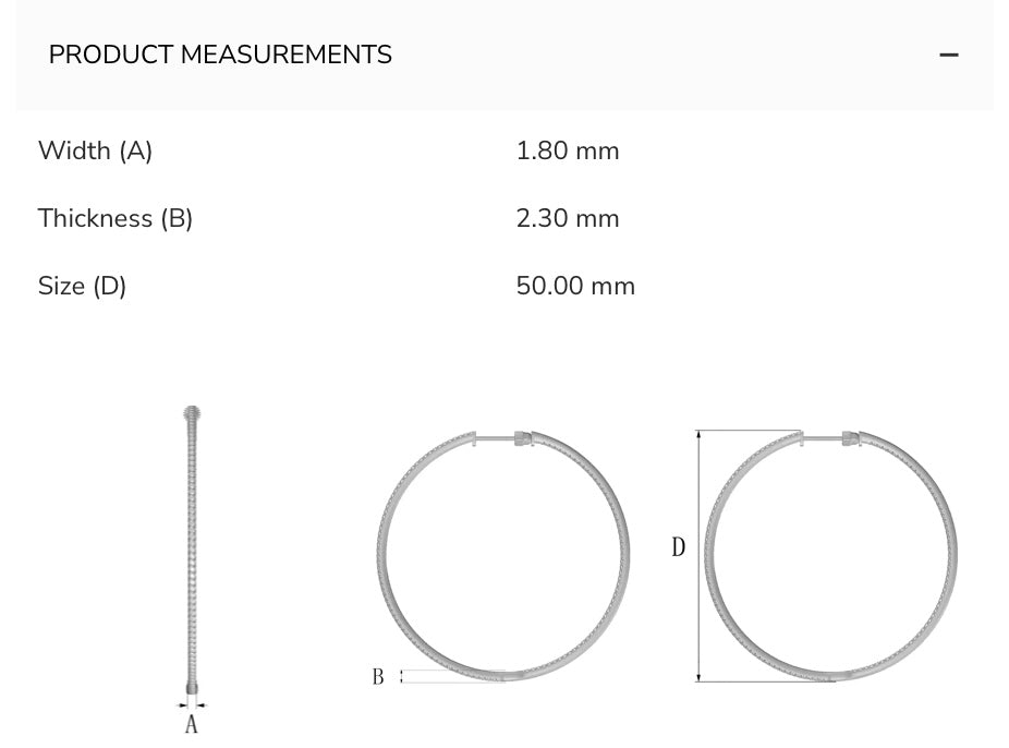 Large Inside Out Diamond Hoops