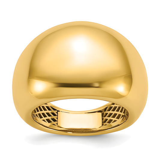 Polished Wide Dome Ring
