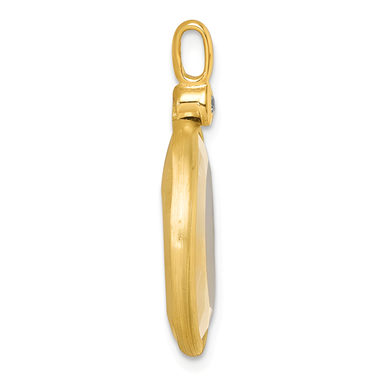 Quartz and Diamond Pendant