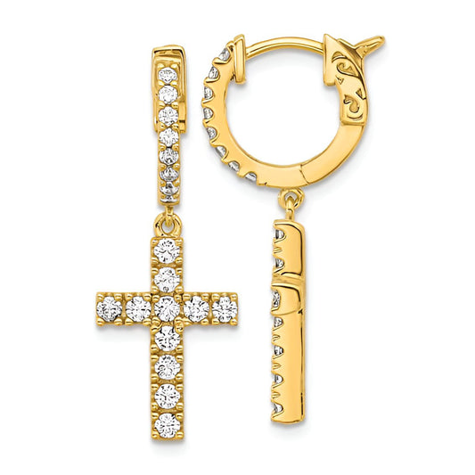Dangling Cross Earrings