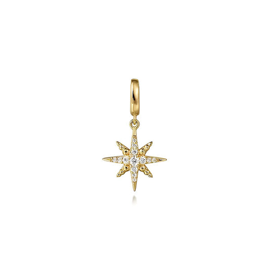 Diamond Star Charm Pendant