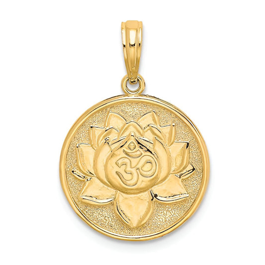 Om and Lotus Flower
