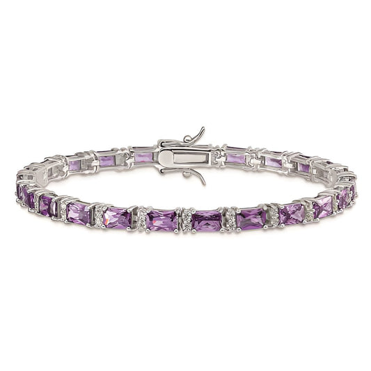 Purple Baguette Bracelet