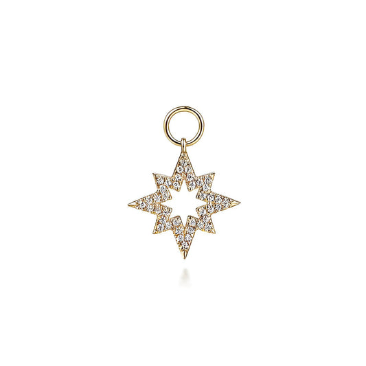 Diamond Starburst Earring Charm