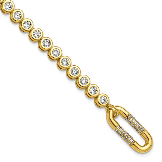 Bezel Set Bracelet