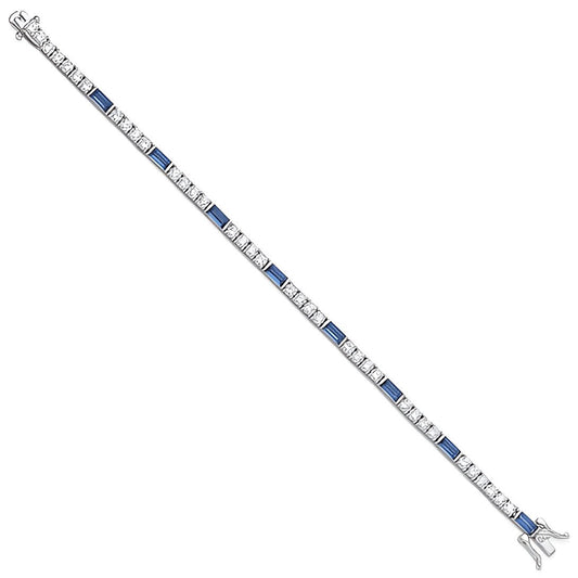 Blue Baguette Bracelet
