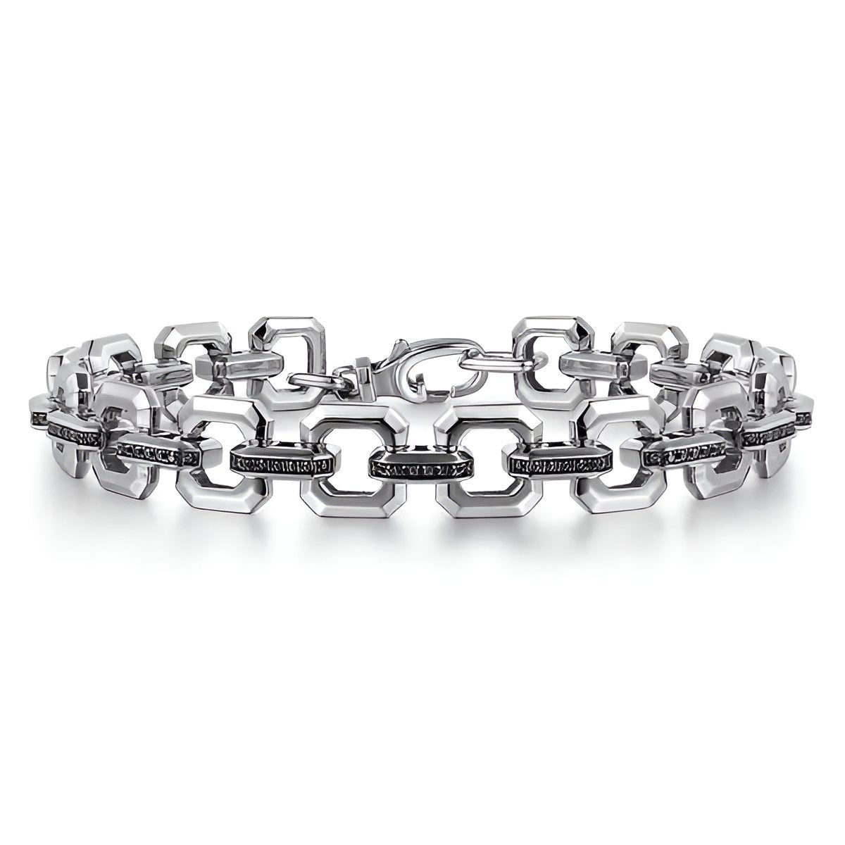 Black Spinel Link Bracelet