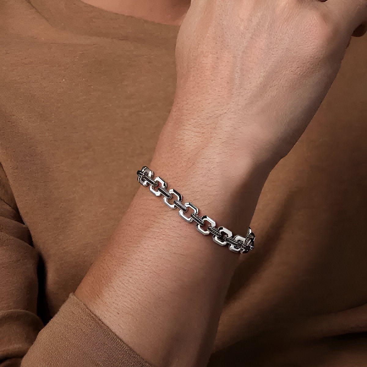 Black Spinel Link Bracelet