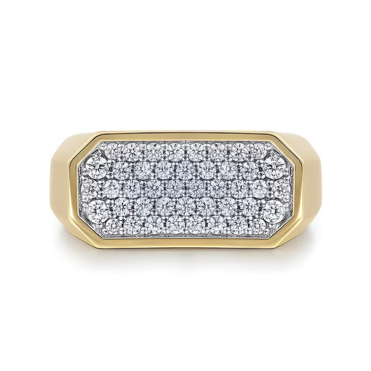Pave Diamond Signet Ring