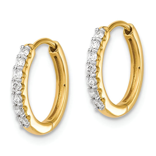 Mini Diamond Hoop Earrings