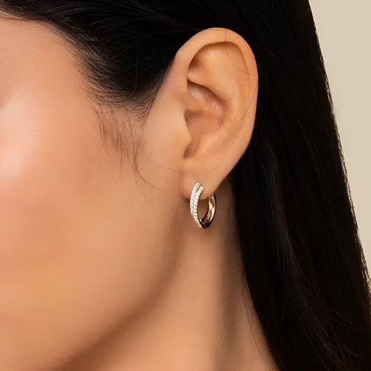 Double Diamond Hoops