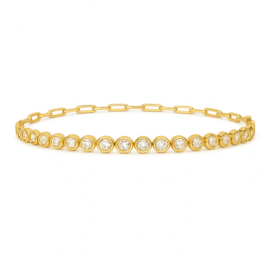 Bezel and Clip Bracelet