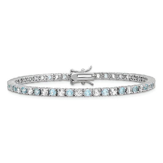 Aqua Tennis Bracelet