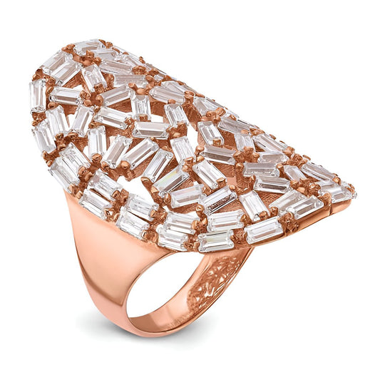 Baguette Crystal Ring R/Y