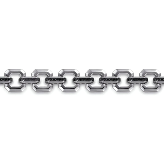 Black Spinel Link Bracelet