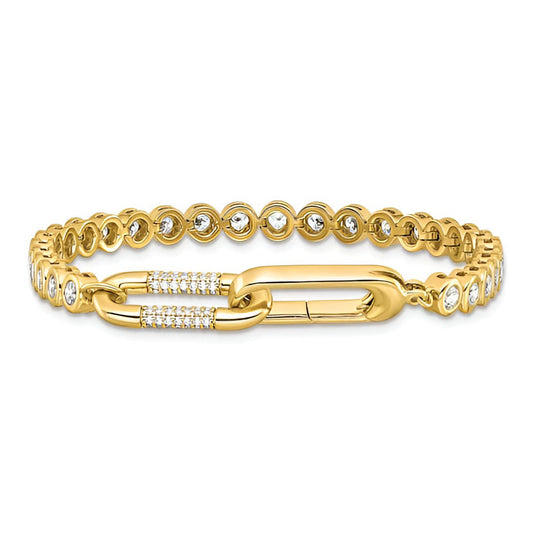 Bezel Set Bracelet