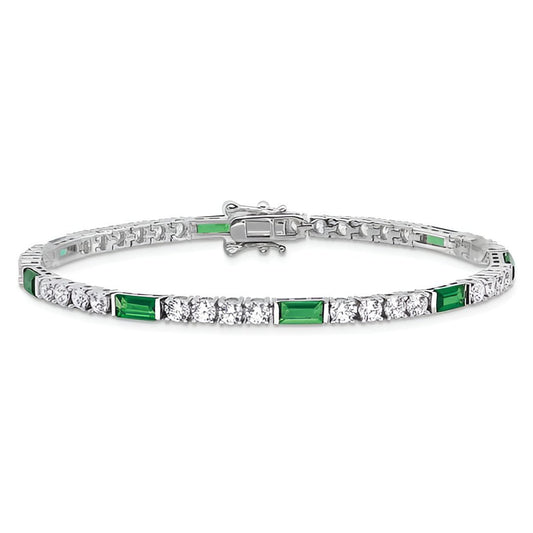 Green Baguette Bracelet