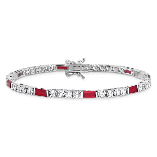 Red Baguette Bracelet