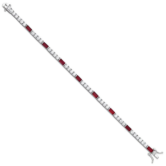 Red Baguette Bracelet