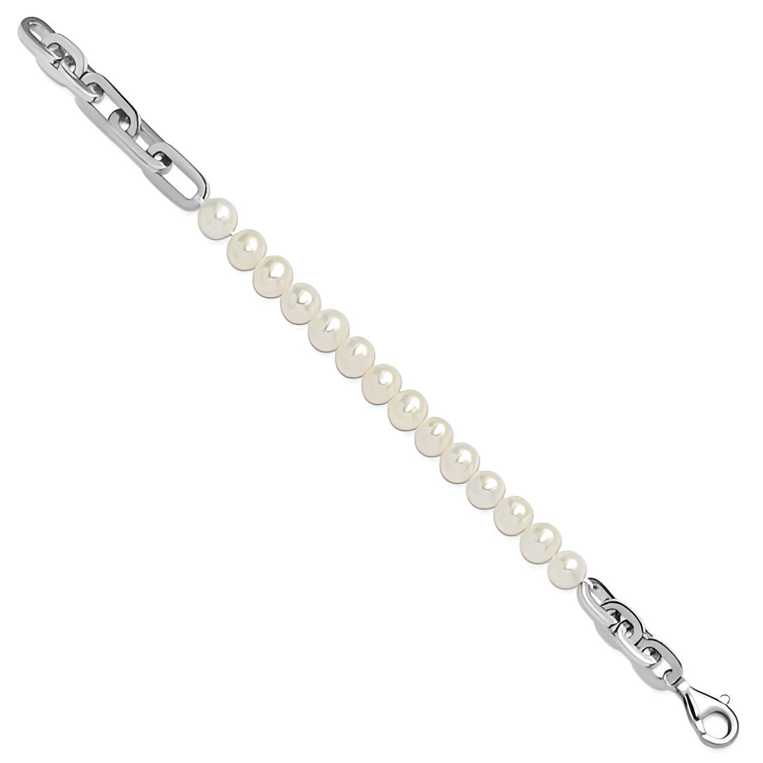 Pearls and Links Bracelet