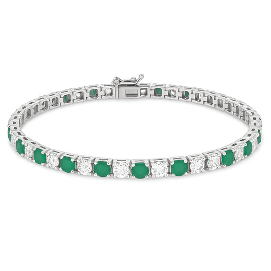 Emerald and Topaz Bracelet